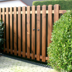 Portillon en Bois Rustique pour un Accueil Chaleureux Les Mureaux